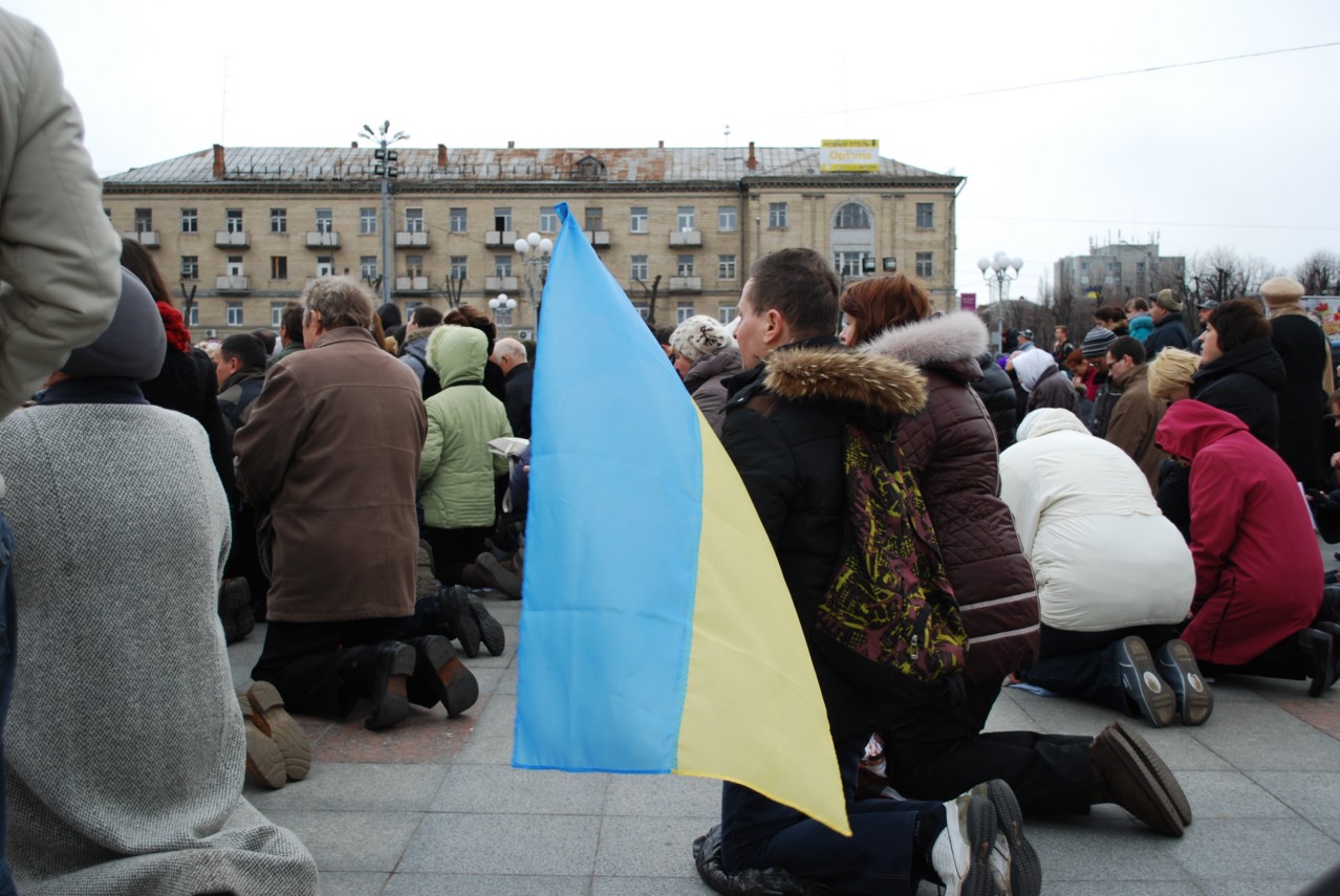 Молитва в Черкассах за мир в Украине