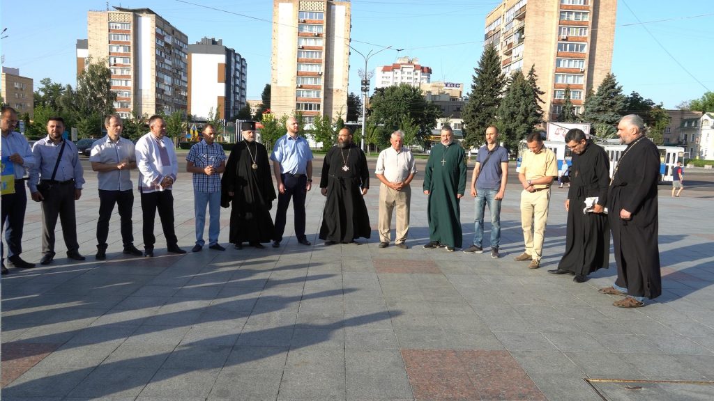 Черкаська рада християнських церков молилися за перемогу для України в День Незалежності